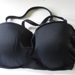 Shade & Shore NWT Black Top Ribbed 38D